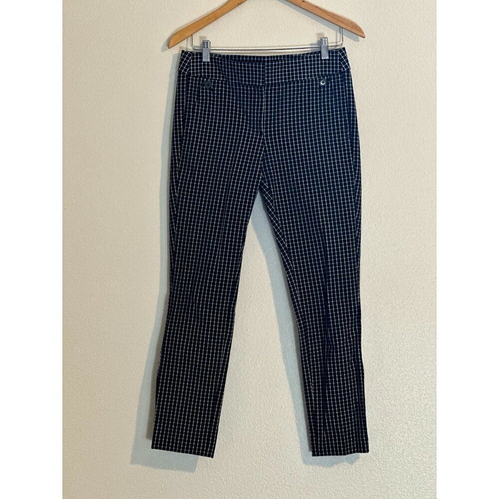 ANN TAYLOR Loft Women's‎ Size 4 Pants Marisa Straight Mid Rise Dress Pants Plaid